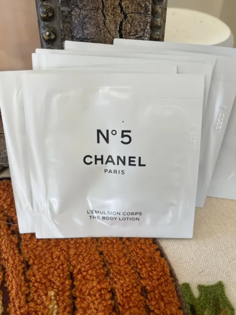 Chanel No 5 The Body Lotion Sample / Travel Size .2 fl oz / 6 ml New Lot Of 6