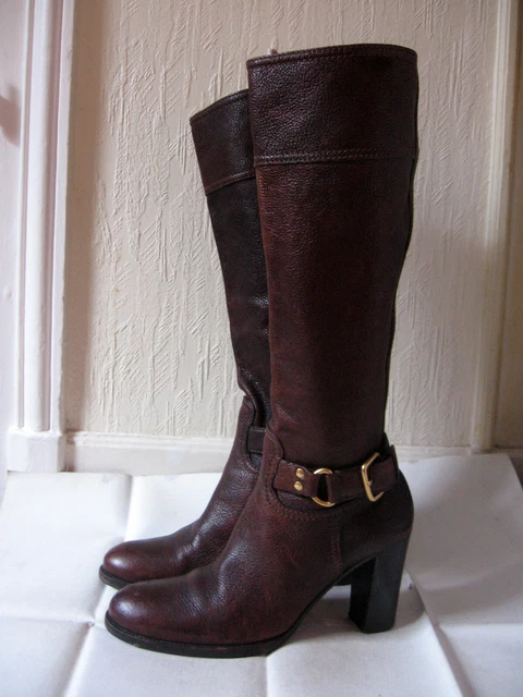Bottes en cuir «Car Shoe» T : 38
