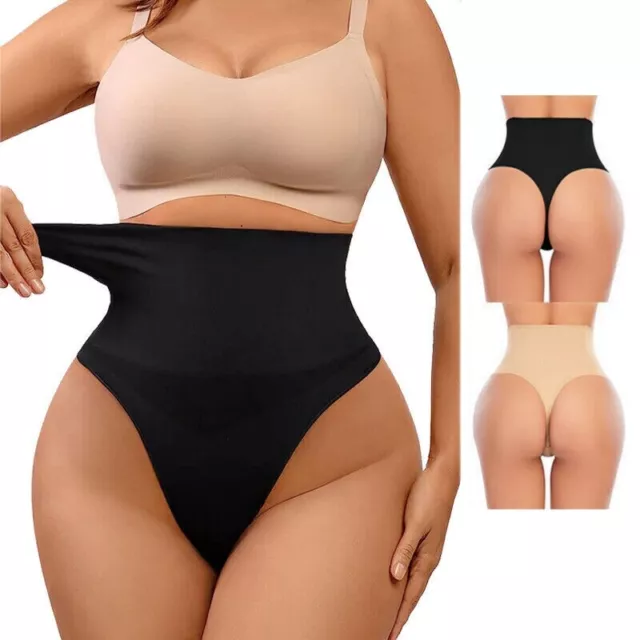 HIGH WAIST TUMMY Control Women's Thong Body Shaper Slim Underwear Butt  Lifter UK £13.79 - PicClick UK