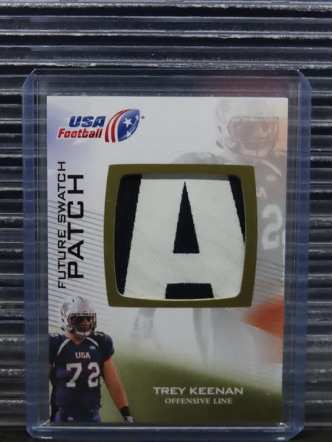 2012 USA Football Trey Keenan Future Swatch Letter Patch RC #FS-48