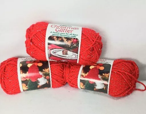 Vintage Multi-Color Yarn All Acrylic Worsted Weight Caron Christmas