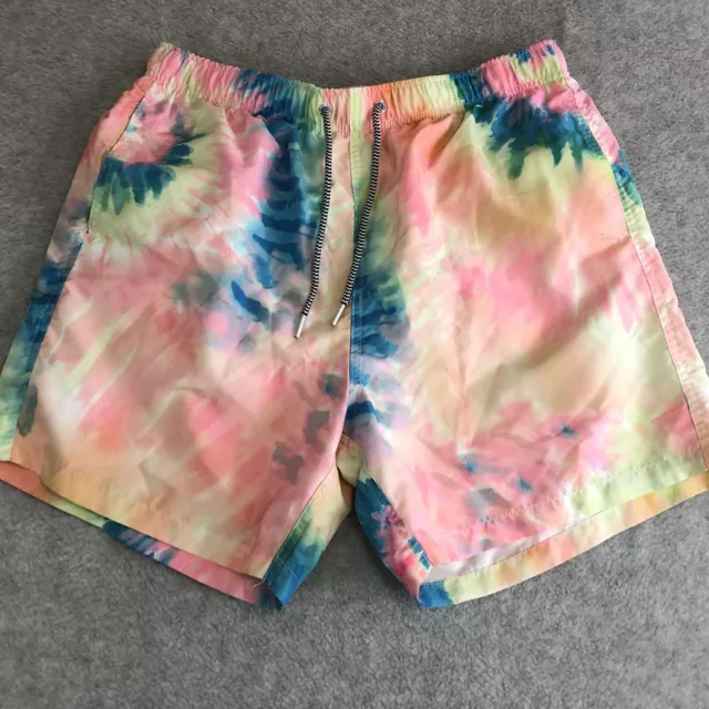 Boardies Shorts Mens Size Large Tye Dye Drawstring Swim Short Beach Pool Summer