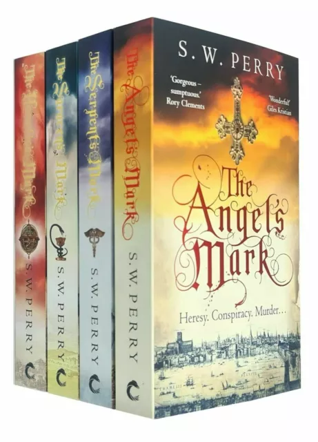 Jackdaw Mysteries Series 4 Books Collection Set By S W Perry The Angel's Mark