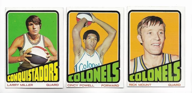 1972-73 Topps Basketball:Lot of 3 different