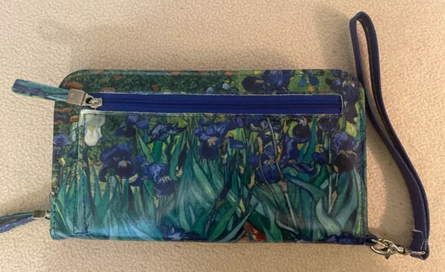 ALICIA KLEIN  Women's Purple Iris Wristlet Wallet Large Bifold