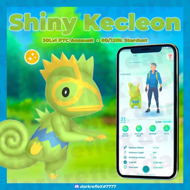 Pokemon Genesect (Shock) / Shiny / 3x, 30lvl PTC Acc, 80/120k Stardust