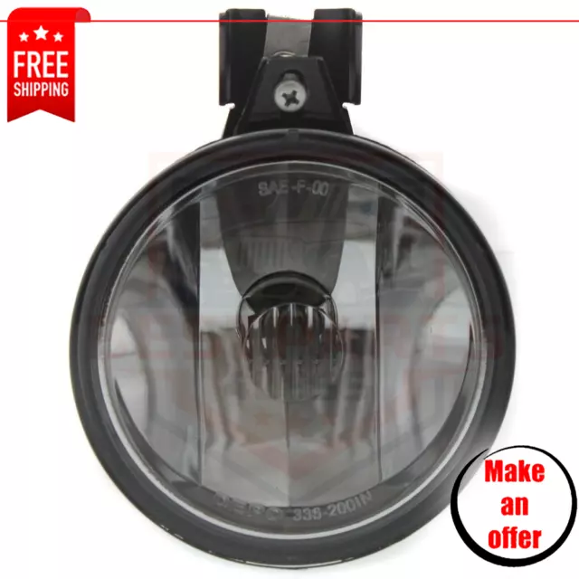 Front Fog Light clear lens for 98-02 Pontiac Firebird Base, Formula, Trans Am