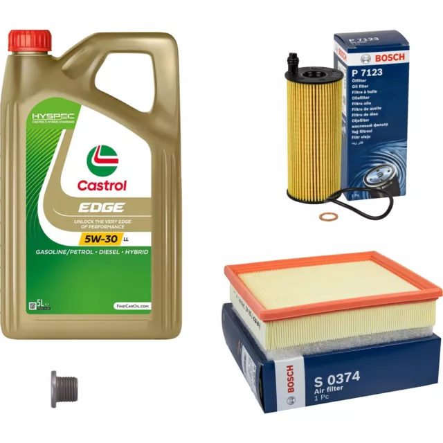 Bosch Inspection Set 5 L castrol edge 5W-30 Ll pour BMW 3er Tournée 320d