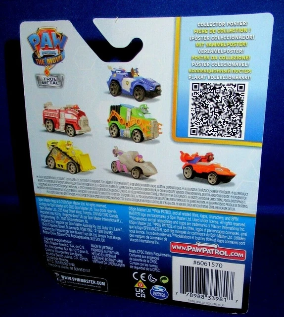 NICKELODEON TRUE METAL Paw Patrol The Movie Rubble Collector Vehicle. New £10.99 PicClick UK