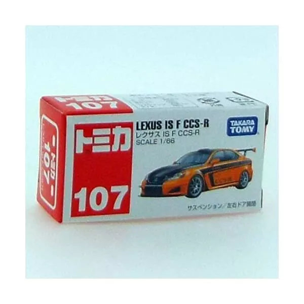 TAKARA TOMY TOMICA No.107 1/66 Scale LEXUS IS F CCR-S (Box) NEW from Japan F FS 2