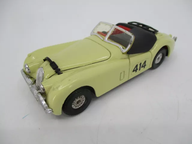 Av226 Corgi 1/36 1:36 Jaguar Xk120 Rallye Alpes 1952 #414 Ref 804 Beige Metal