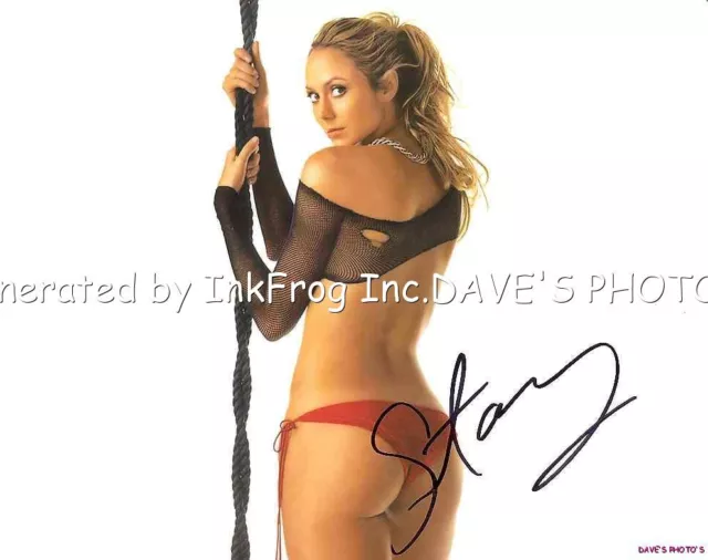 Photo couleur 8 x 10 signée Stacy Keibler avec coa SEXY livraison gratuite