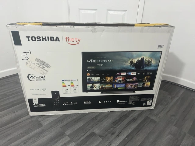 TOSHIBA FIRE TV 43UF3D53DB 43" Smart 4K Ultra HD HDR LED TV with Amazon ...
