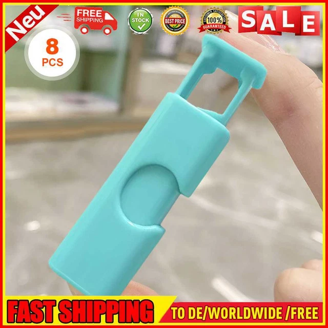 8 pz clip da sacchetto plastica antiscivolo alimenti sigillante morsetto casa accessori (