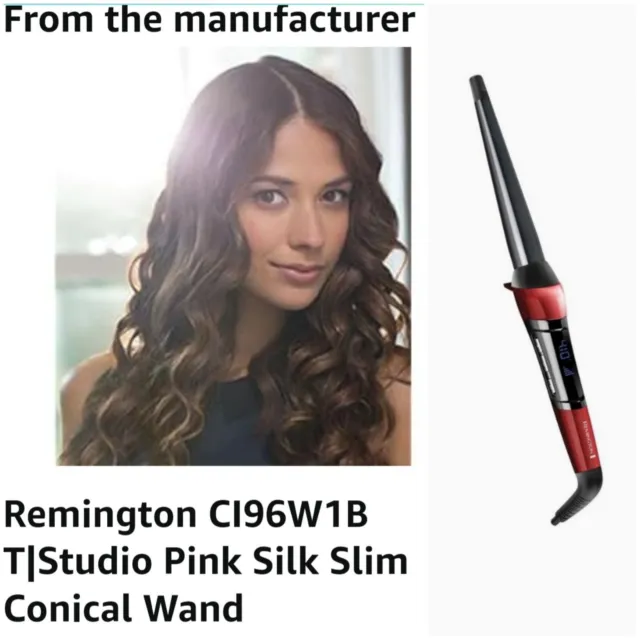 Remington | CI-96X1 Hair Curling Silk Ceramic Styling Wand 1-1.5"
