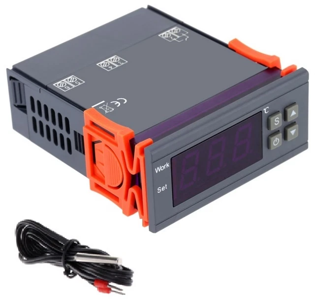 Termostato Analogico Per Rettili - Regolabile 21-33°C, Sonda, Max 500W, Per Terrari - Foto 6