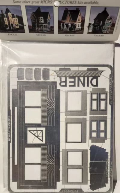 Micro Structures by Miller Engineering HO The Parkway Diner Kit 3