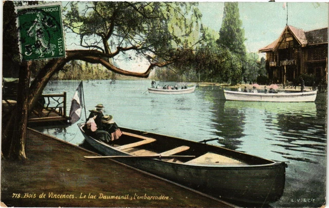 CPA PARIS 12e-Bois de Vincennes-Le Lac Daumesnil-L'Embarcadère (322720)