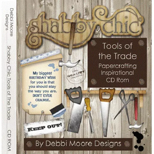 Debbi Moore Shabby Chic Tools of the Trade Papercrafting Inspirational CD 320103