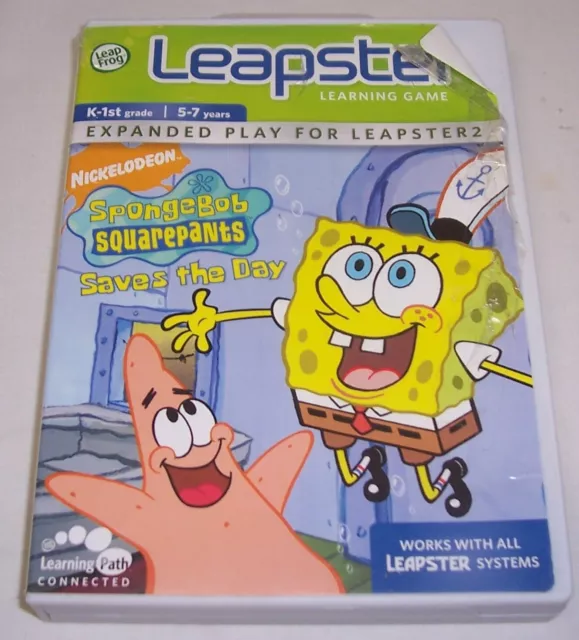 Leap Frog Leapster - SpongeBob Squarepants: Saves the Day learning game 5-7 year