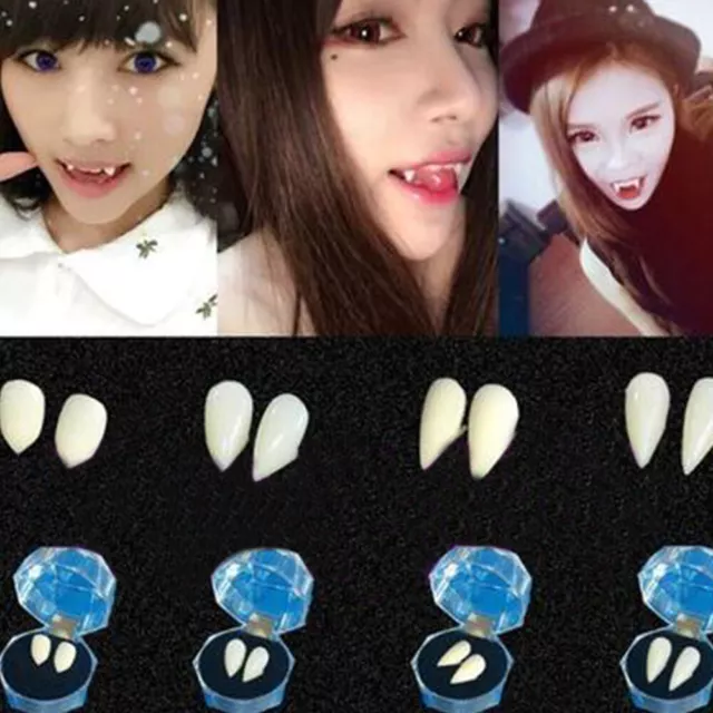 Chaud Halloween Cosplay Vampire Canines Loup-Garou Dents Déguisement Accessory ✿