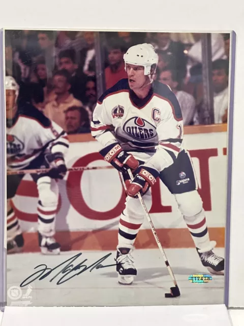 Steiner Mark Messier signed Edmonton Oilers 8 x 10 Photo w/cert Early Signature