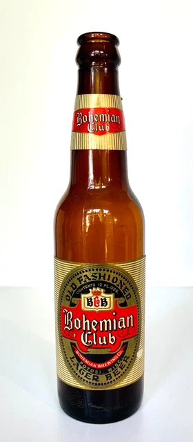 Bohemian Club Lager Beer Bottle 12Oz - Potosi, Wi.