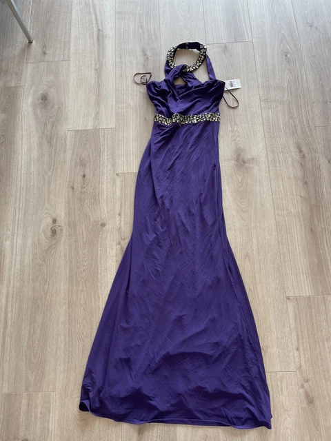 jane norman purple dress Urban Renewal One-Of-A-Kind Jane Norman Purple Mesh Bandeau Prom Dress