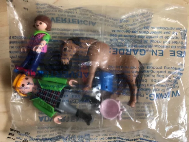 Playmobil Figuren (2 Stück) mit Pony, neu und Original verpackt 