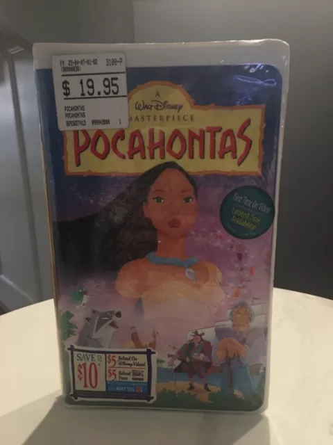 Pocahontas 1996 VHS Walt Disney Masterpiece Collection  New/Unopened Rated G