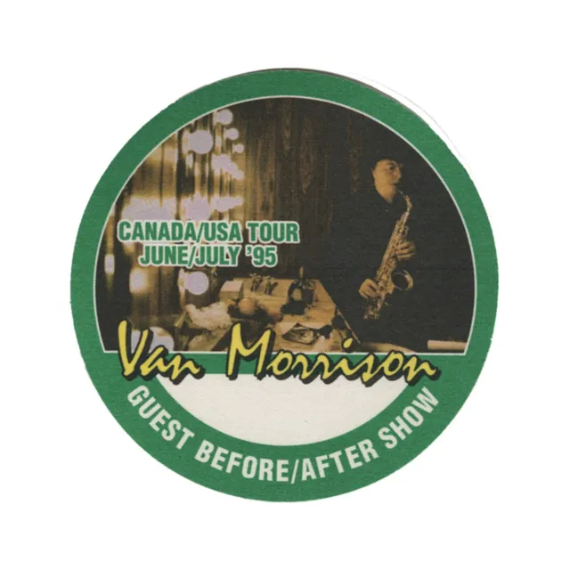 Van Morrison 1995 Days Like This concert tour Aftershow Backstage Pass