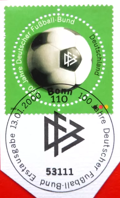 BRD  Ersttagsstempel 2000 Mi 2091, 100 Jahre Deutscher Fußball-Bund