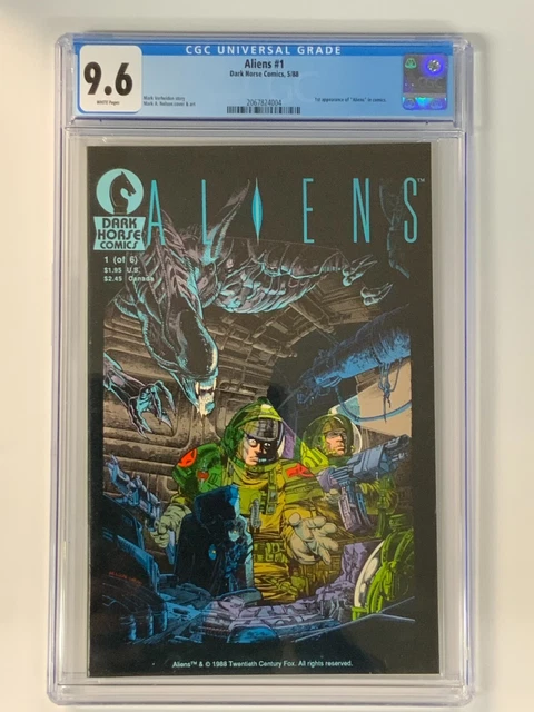 Aliens #1 Dark Horse 1988 1st Appearance Comic Book CGC 9.6 WHITE Pages