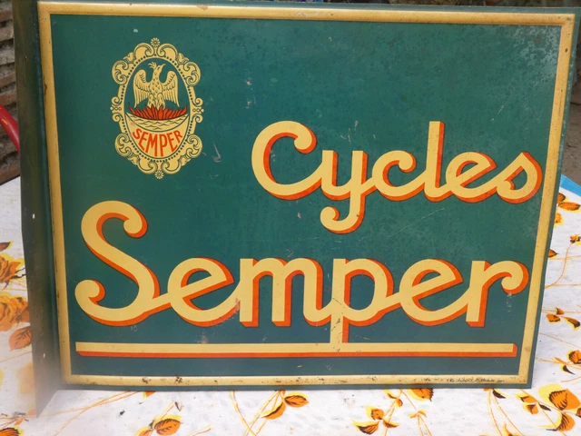 ANCIENNE PLAQUE DE VÉLO SEMPER alu EUR 9,90 - FR
