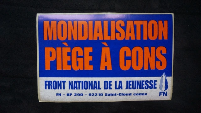 Affiche De Campagne Politique Front National Jean-Marie Le Pen Vintage - Occasion