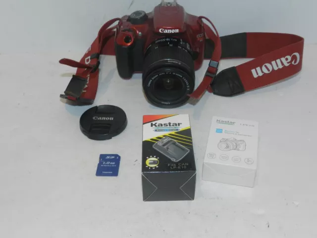 RED Canon EOS Rebel T5  18.0 MP DSLR Camera Kit w/ EF-S 18-55mm f/3.5-5.6 IS II