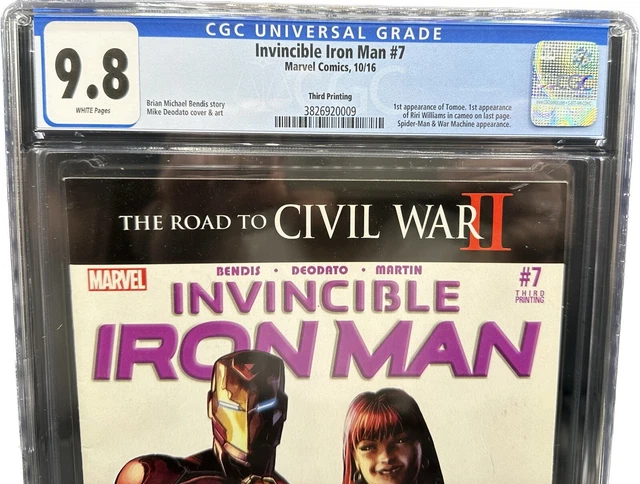 Invincible Iron Man #7 (2016 Marvel) CGC 9.8 NM/M 3rd Print 1ST RIRI WILLIAMS 2
