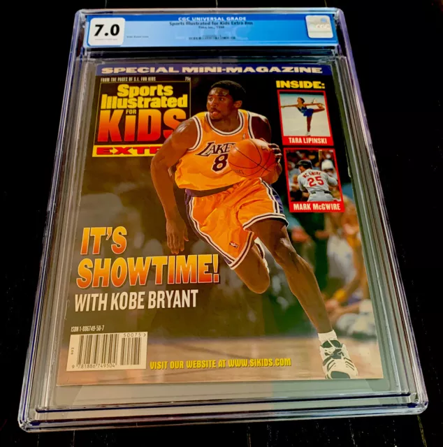 Kobe Bryant Rare Sports Illustrated Si For Kids Premiere Issue 1998 Graded Cgc 7