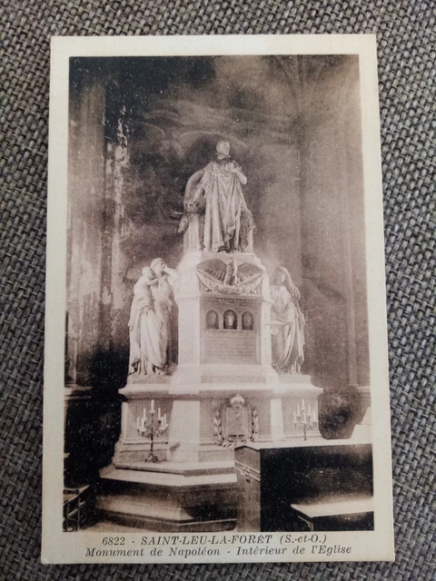 Cpa Saint Leu La Foreste Napoléon Monument