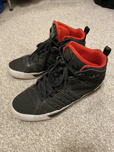 ADIDAS FREEMONT HI TOP Mens Black Red UK 10 21.00 PicClick UK