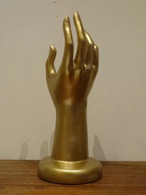 Schmuckhalter Figur elegante Frauen Hand Gold  Dekoration für Ringe Halsketten
