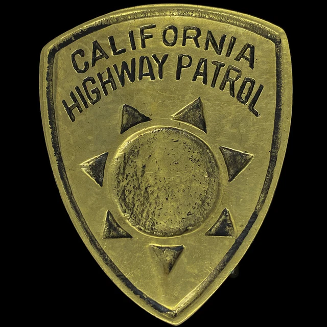 Laiton Chp Cahp Californie État Soldat Autoroute Patrol 70s Vintage Belt Buckle