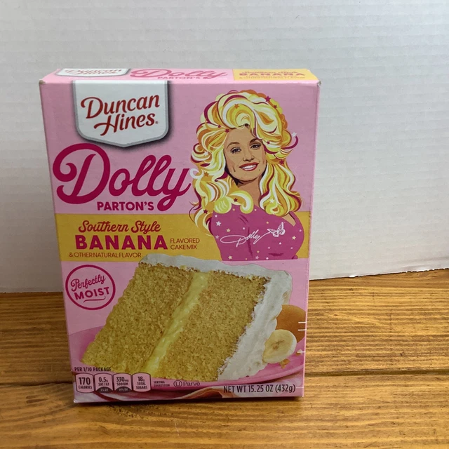 NEW LIMITED DOLLY Parton Duncan Hines Signature Cake Mix Banana Supreme
