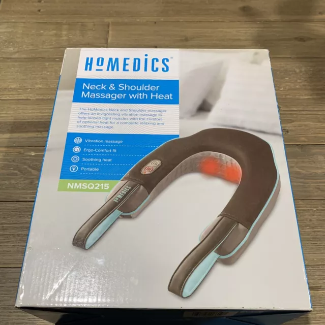 Homedics Neck & Shoulder Massager With Heat, NMSQ215, Used Twice