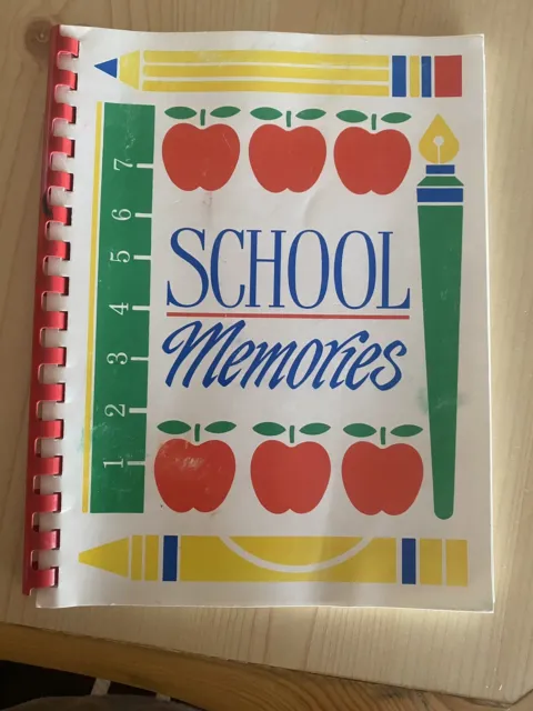 School Memory Book Album Keepsake Scrapbook Photo Kids Memories