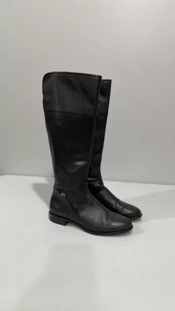 Cole Haan Boots size 6.5 Women's black leather Primrose Riding Equestrian