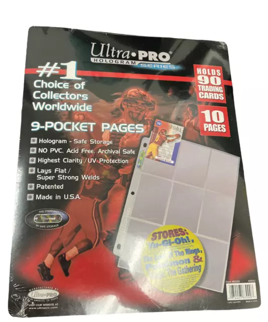 10 Ultra Pro Platinum 9-Pocket Card Pages Sheets Protectors