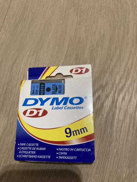 Dymo Schriftband D1 40916 schwarz/blau 12mmx7m