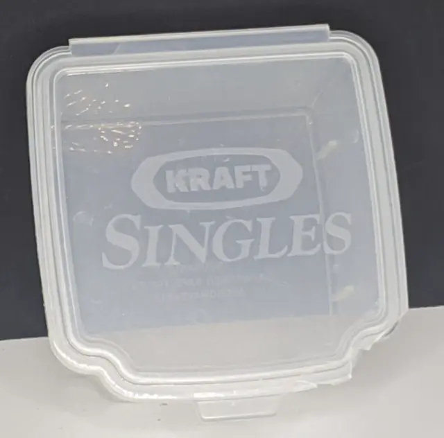 Kraft Cheese Singles Storage Container Clear Plastic Food Storage Box
