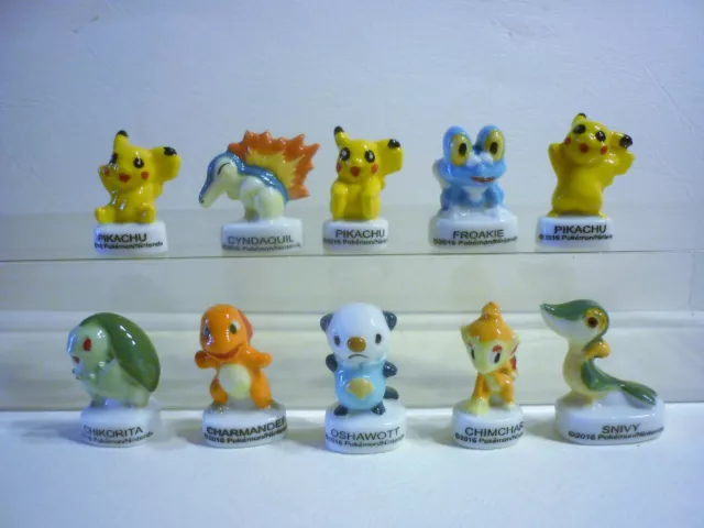 SÉRIE COMPLÈTE DE 10 fèves Pokémon 2015 EUR 9,50 - PicClick FR